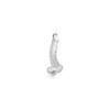 Gode jelly courbe transparent ventouse taille XL 22cm 